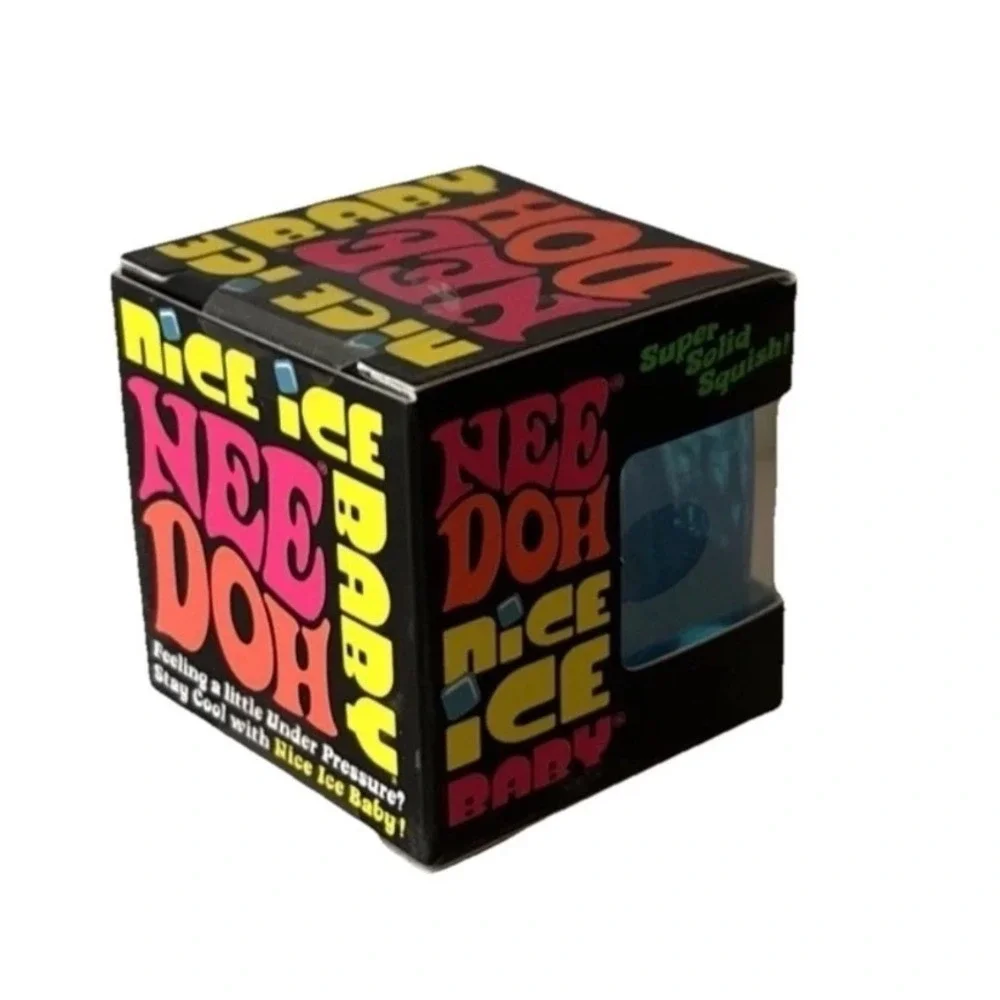 Needoh Nee Doh Schylling Nice Ice Baby- BRAND NEW AUTHENTIC BLUE  1.25 IN HAND